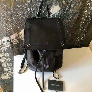 Jerome Dreyfuss Florent Leather Backpack - BLACK